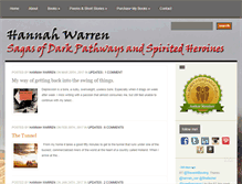 Tablet Screenshot of hannahwarrenauthor.com